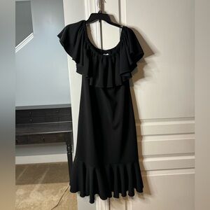 Lularoe Cici dress, solid black, size XL, worn once!
